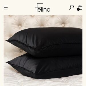 Felina new in package satin queen pillowcases Protects skin & hair from creases